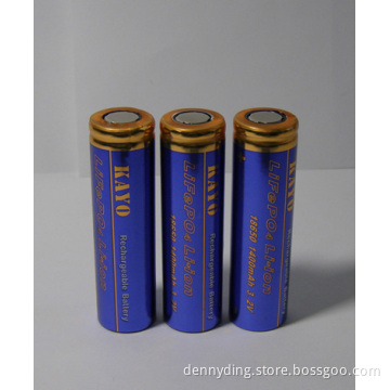 LiFePO4 18650C cell and pack